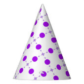 Chapeaux De Fètes Points violets, Motif à pois, Points, Pointillé (Gauche)