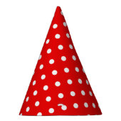 Chapeaux De Fètes Pois blancs en rouge (Droite)
