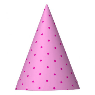Chapeaux De Fètes Pois minuscules roses sur rose clair