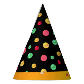 Chapeaux De Fètes Pois multicolores (Gauche)