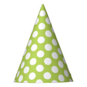 Chapeaux De Fètes Pois verts, Motif à points Polka, points, pointill (Devant)