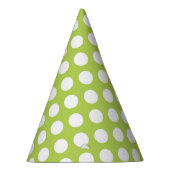 Chapeaux De Fètes Pois verts, Motif à points Polka, points, pointill (Droite)