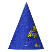 Chapeaux De Fètes Poisson coloré brillant Festif Éclat Bleu (Gauche)