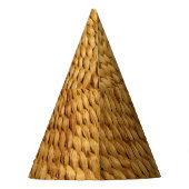 Chapeaux De Fètes Poitrine tissée : Authenticité Brown texturée (Dos)