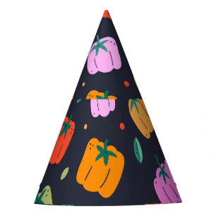 Chapeaux De Fètes Poivrons Bell Légumes tirés à la main