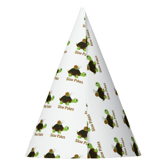 Chapeaux De Fètes Pokes lents Cute Turtle et Snail (Dos)