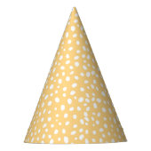 Chapeaux De Fètes Polka jaune mignon point minimum Anniversaire (Devant)