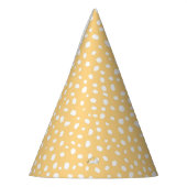 Chapeaux De Fètes Polka jaune mignon point minimum Anniversaire (Gauche)
