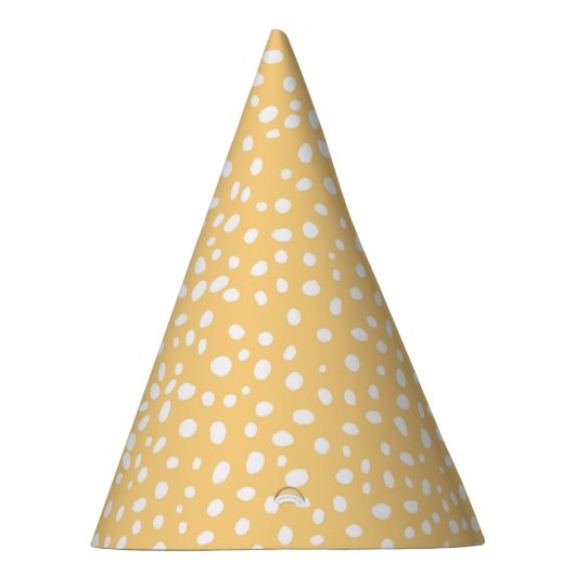 Chapeaux De Fètes Polka jaune mignon point minimum Anniversaire (Droite)