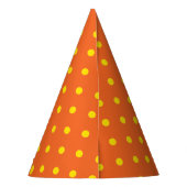 Chapeaux De Fètes Polka Jaune Orange Dot Fall Halloween (Dos)