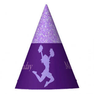 Chapeaux De Fètes Pom-pom girl "Joyeux anniversaire" Parties scintil