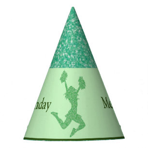 Chapeaux De Fètes Pom-pom girl "Joyeux anniversaire" Parties scintil
