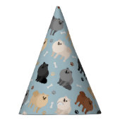 Chapeaux De Fètes Poméranie Paw-prints et os de chien (Droite)