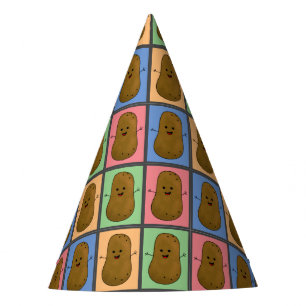Chapeaux De Fètes Pomme de terre de style Pop Art 