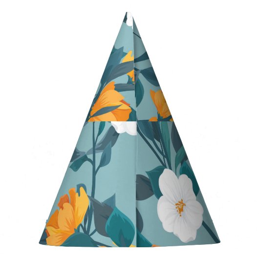 Chapeaux De Fètes Pomme Florale : Motif en floraison Motif. (Dos)