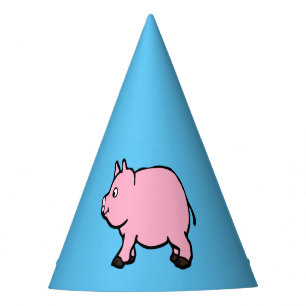 Chapeaux De Fètes Porc rose, casquette de partie