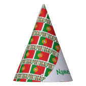 Chapeaux De Fètes Portuguese Flag Tiled Personalized Paper (Gauche)