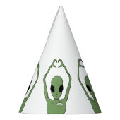 Chapeaux De Fètes Pose de cœur extraterrestre (Gauche)