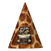 Chapeaux De Fètes Poster de animal Giraffe Anniversaire Casquette (Devant)