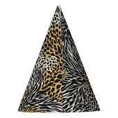 Chapeaux De Fètes Poster de animal mixte Zebra Leopard Tiger Impress (Dos)