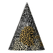 Chapeaux De Fètes Poster de animal mixte Zebra Leopard Tiger Impress (Gauche)