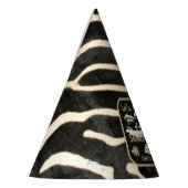Chapeaux De Fètes Poster de animal Zebra Anniversaire Casquette (Gauche)