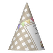 Chapeaux De Fètes Potiron aquarelle 1er anniversaire (Gauche)