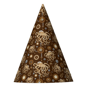 Chapeaux De Fètes Poulpe Steampunk Rétro Fantastique Mécanique