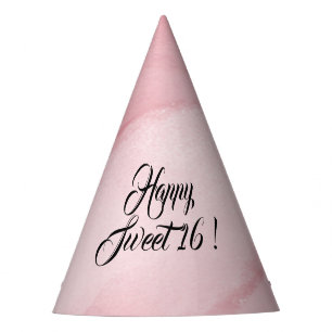 Chapeaux De Fètes Précieux rose sucré 16 Anniversaire