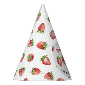 Chapeaux De Fètes Premier anniversaire de fraise (Gauche)