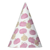 Chapeaux De Fètes Premier Citrouille rose Casquettes d'anniversaire (Gauche)