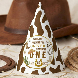 Chapeaux De Fètes Premier Rodéo Fête d'anniversaire Cowboy Western G