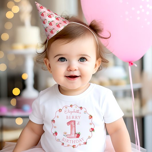 Chapeaux De Fètes Première partie du Berry aux fraises d'aquarelle