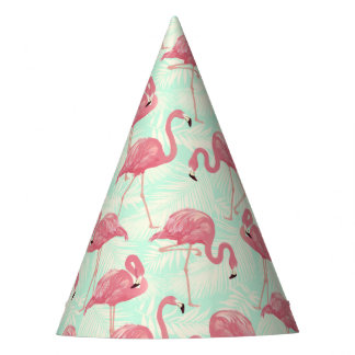 Chapeaux De Fètes Preppy Chic Elegant Pink Flamingo Motif
