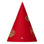 Chapeaux De Fètes Prince Baby shower Red Gold (Gauche)