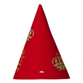 Chapeaux De Fètes Prince Baby shower Red Gold (Droite)