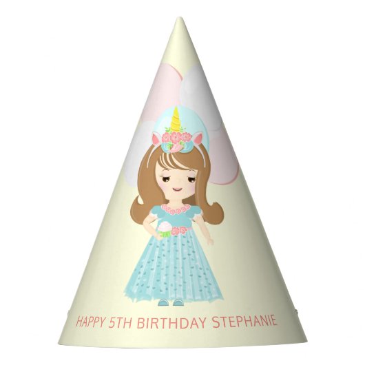 Chapeaux De Fètes Princesse Unicorn (Devant)