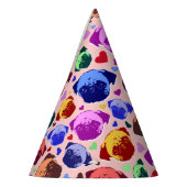 Chapeaux De Fètes Pug Puppy Dog PopArt Retro Style (Gauche)