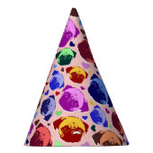 Chapeaux De Fètes Pug Puppy Dog PopArt Retro Style (Droite)