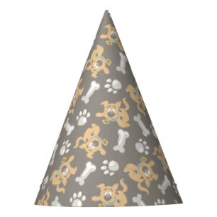 Chapeaux De Fètes Puppy Scooby-Doo Bone & Motif Empreinte de patte