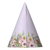 Chapeaux De Fètes Purple Castle Fairytale Anniversaire Thème avec Fa (Dos)