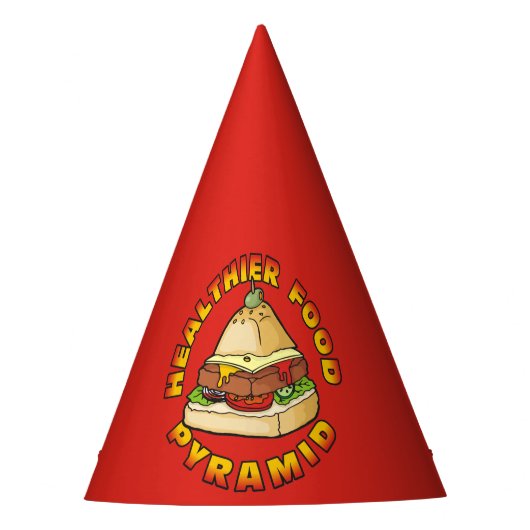 Chapeaux De Fètes Pyramide alimentaire plus saine (Devant)