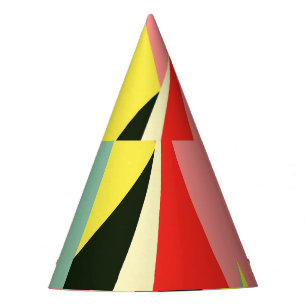 Chapeaux De Fètes Pyramides 3D : Vintage géométrique rétro.