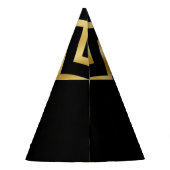 Chapeaux De Fètes Quarantième rayure de chevron de l'anniversaire (Dos)