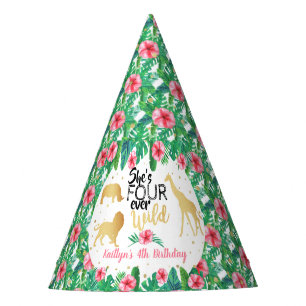 Chapeaux De Fètes Quatre Filles toujours sauvages 4e anniversaire