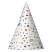 Chapeaux De Fètes Rainbow Confetti Aquarelle Dots Casquette (Gauche)