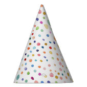 Chapeaux De Fètes Rainbow Confetti Aquarelle Dots Casquette (Droite)