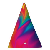 Chapeaux De Fètes Rainbow Swirl Cravate-Dye Casquette de fête d'anni (Droite)