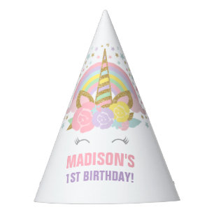 Chapeaux De Fètes Rainbow Unicorn Party Casquette Unicorn fête d'an