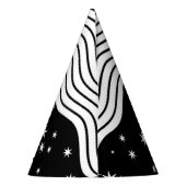 Chapeaux De Fètes Rayures noires et blanches et étoiles (Dos)